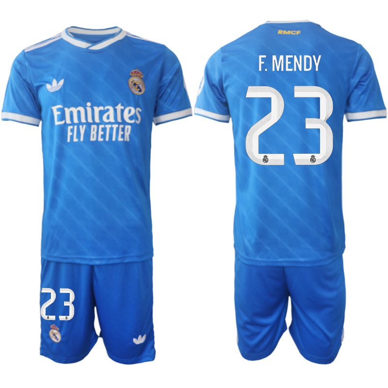 Men 2025-2026 Club Real Madrid away blue #23 Soccer Jersey
